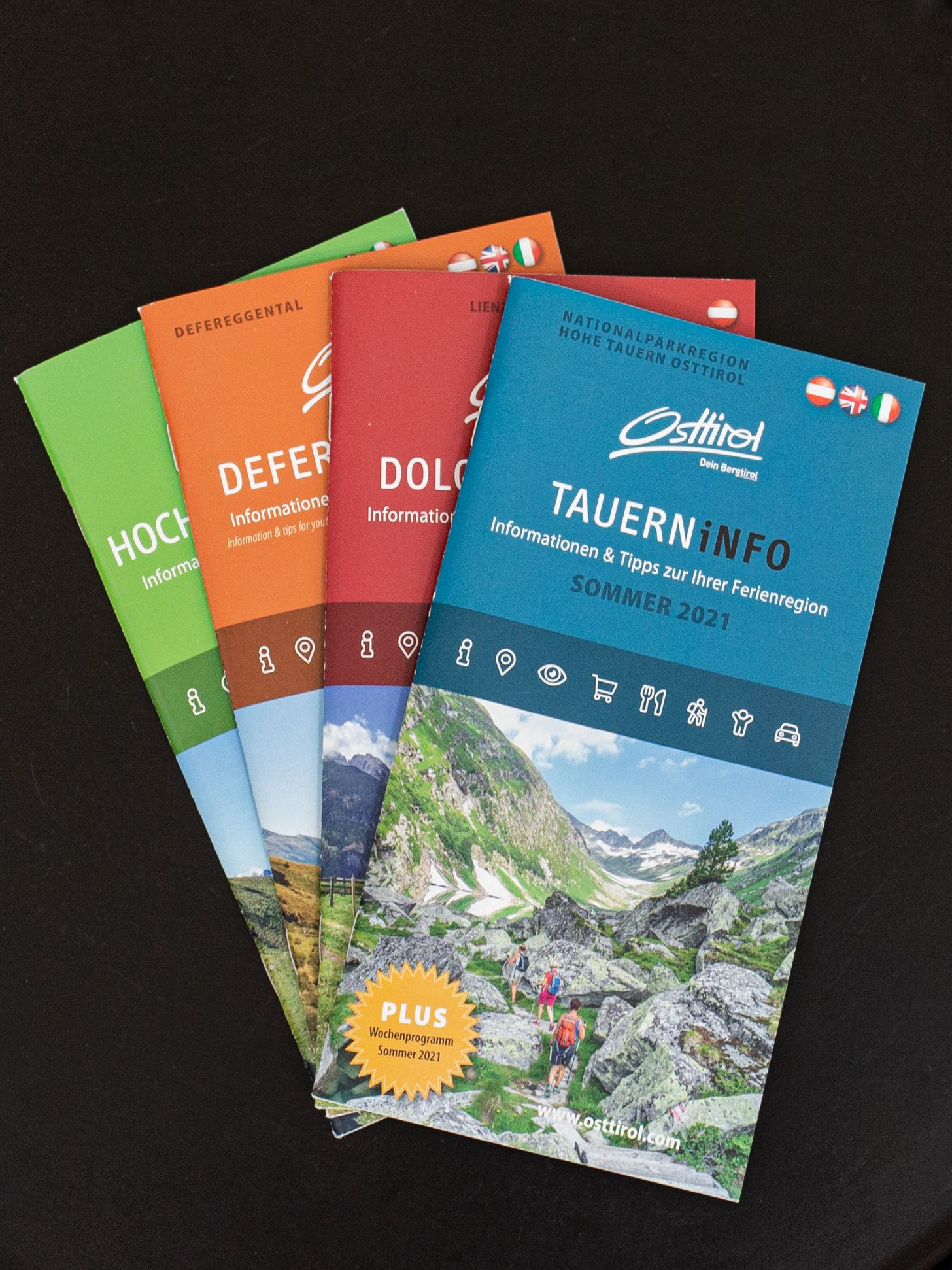 Mehrere Muster einer Rückenheftung