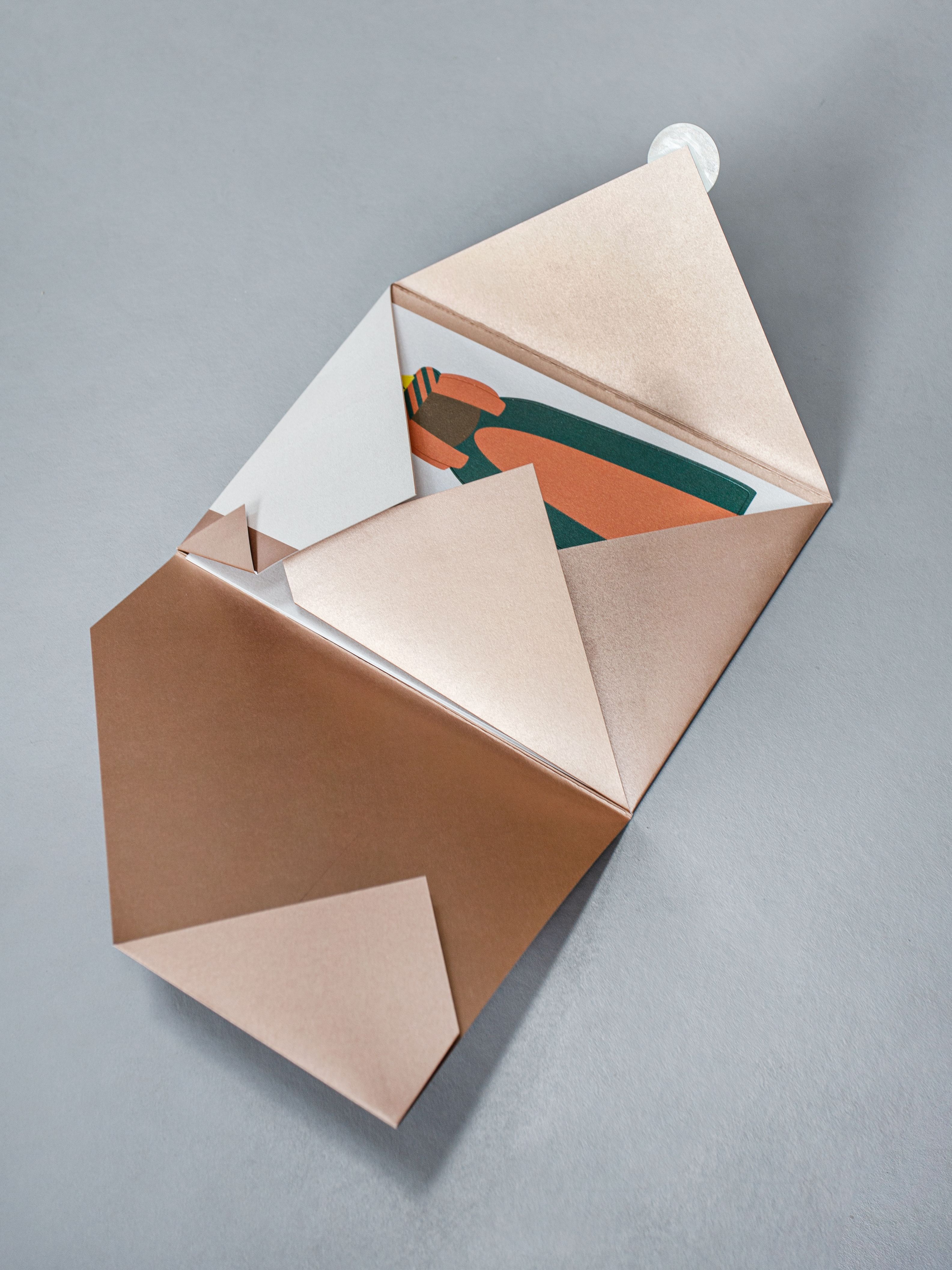 Gestanzte Einladungen offen